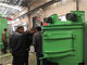 600 * 250 * 250 मिमी टर्नटेबल शॉट ब्लास्टिंग मशीन धूल हटाने की मशीन