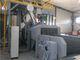 धातु शीट वायर मेष बेल्ट शॉट ब्लास्टिंग मशीन 4 * 120kg / मिनट
